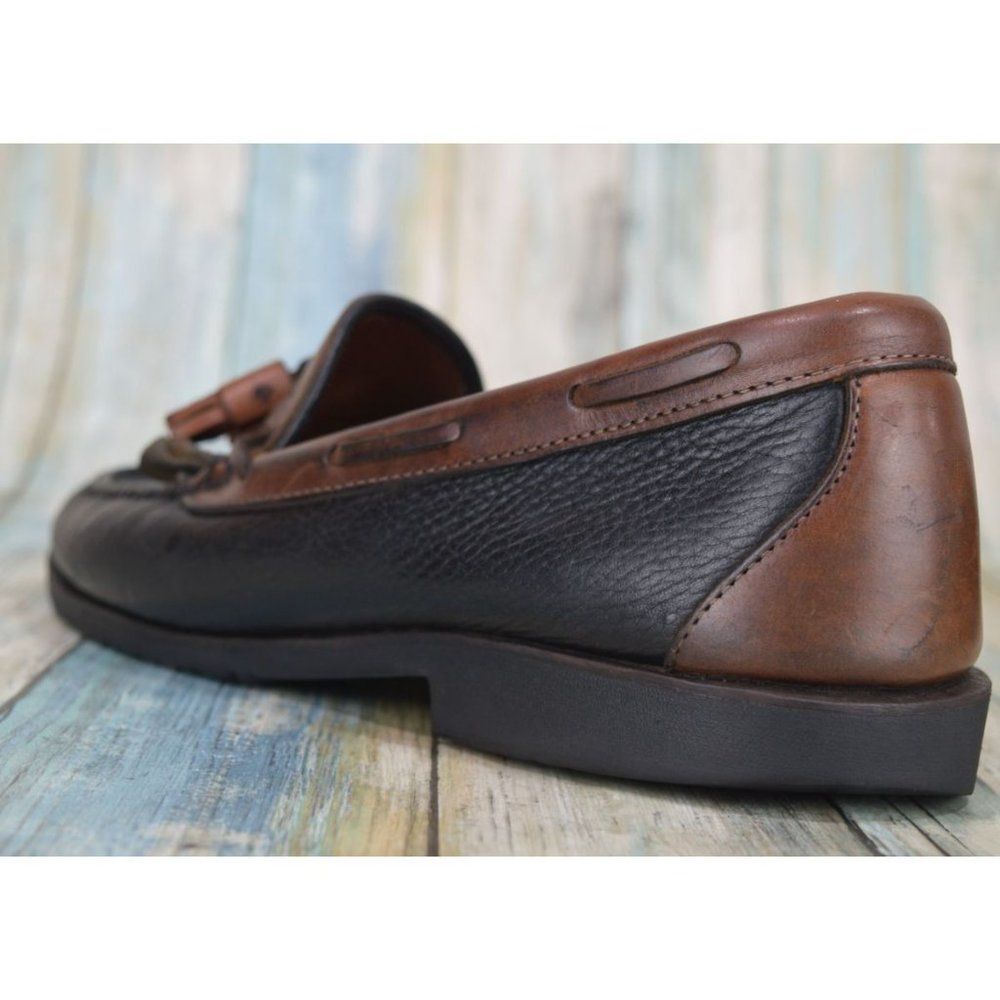 Allen Edmonds Nashua Men's Tassel Loafers Size 11 Black Brown Dress Shoes - Picture 8 of 10